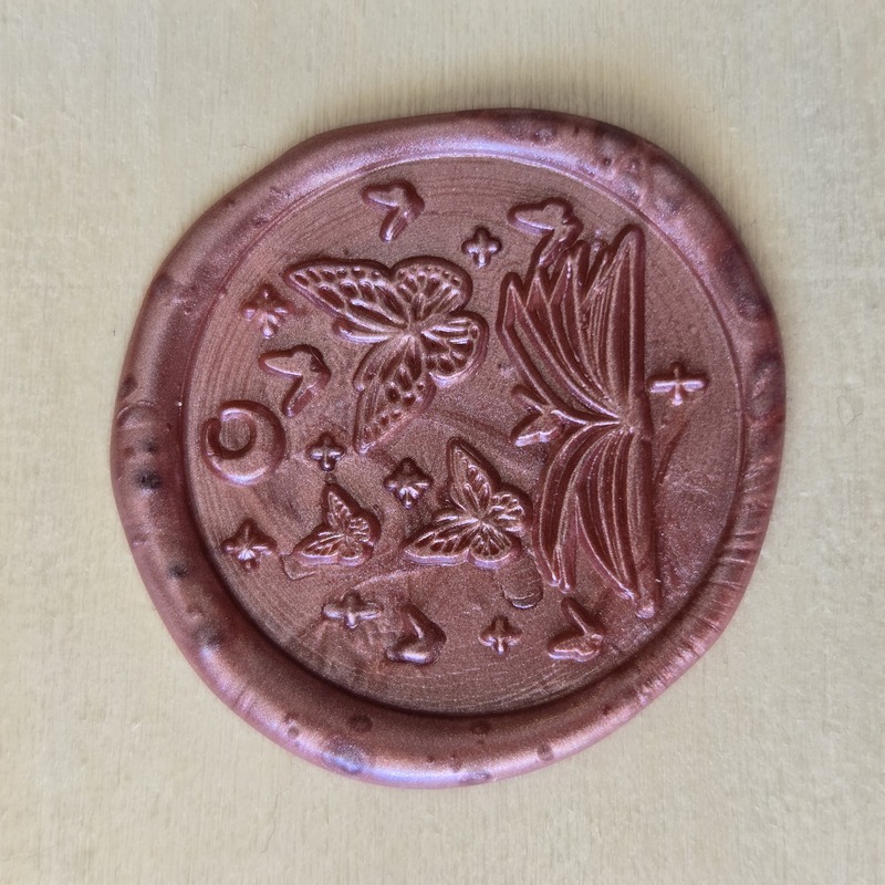 Book butterflies seal