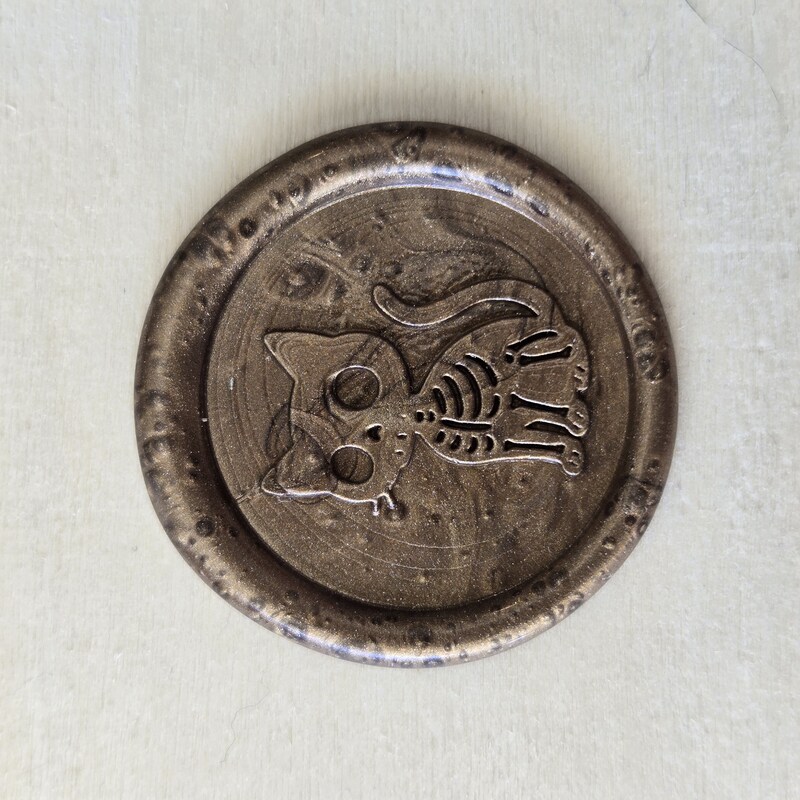 Skeleton kitty seal