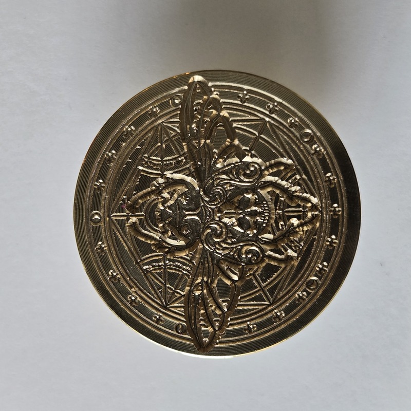 Beetle glyphs stamp