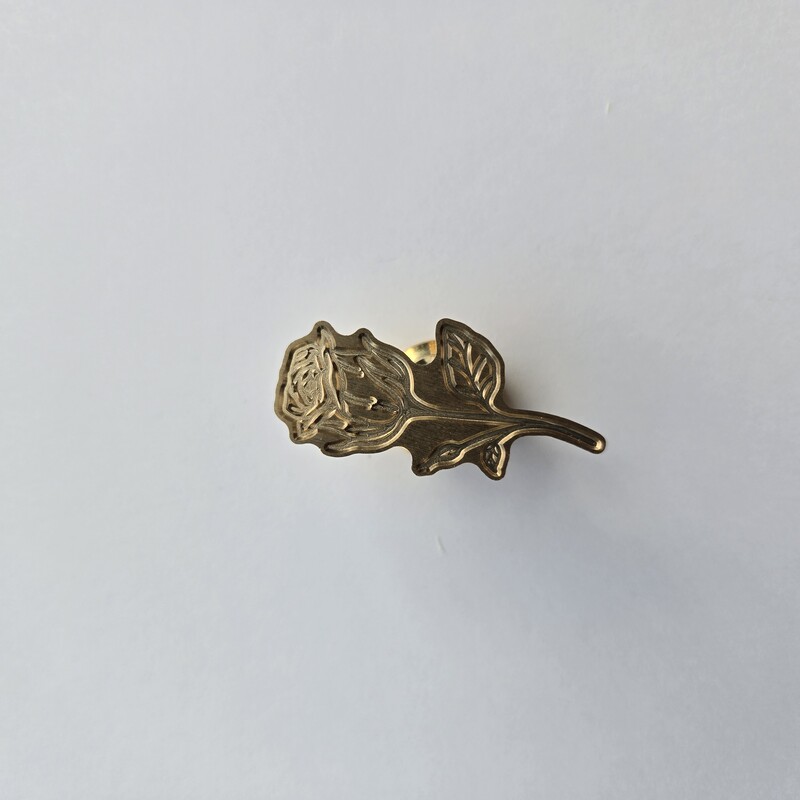 Rose (cutout) stamp