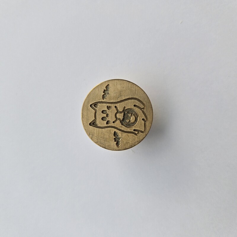 Cat ghostie stamp